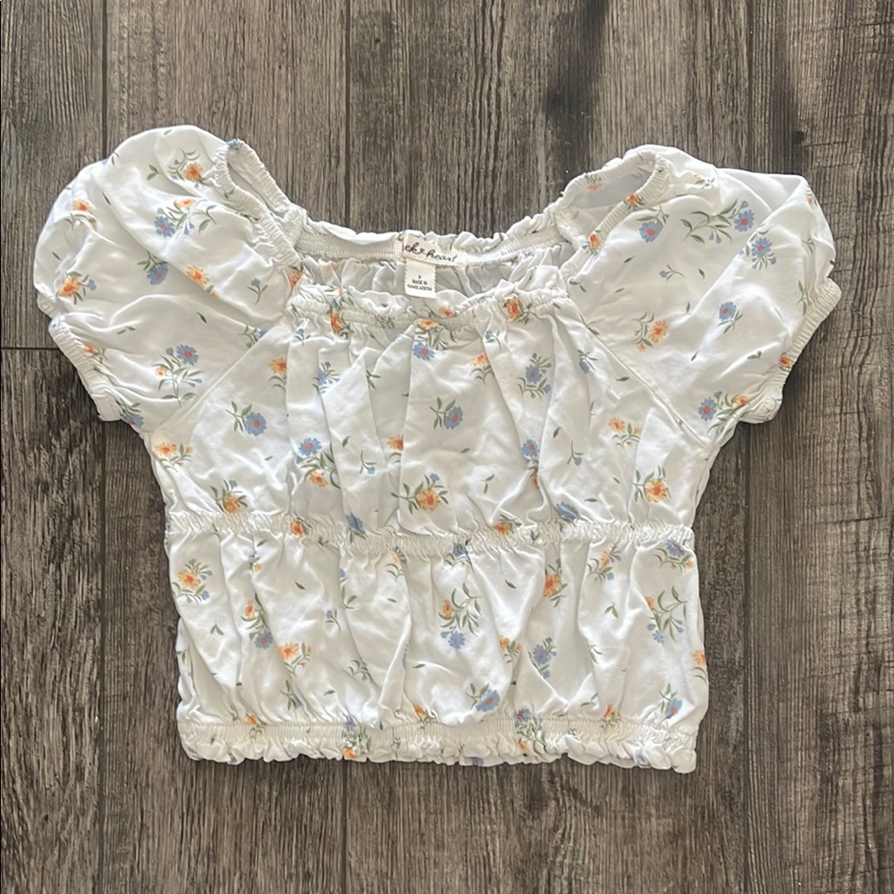 Floral Puff Sleeve Blouse